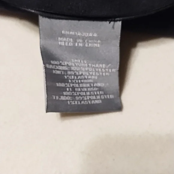 BAGATELLE BLACK VEGAN LEATHER JACKET. - Picture 5 of 8